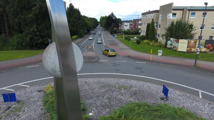 Luftbild von der Skulptur Europa in Castrop
